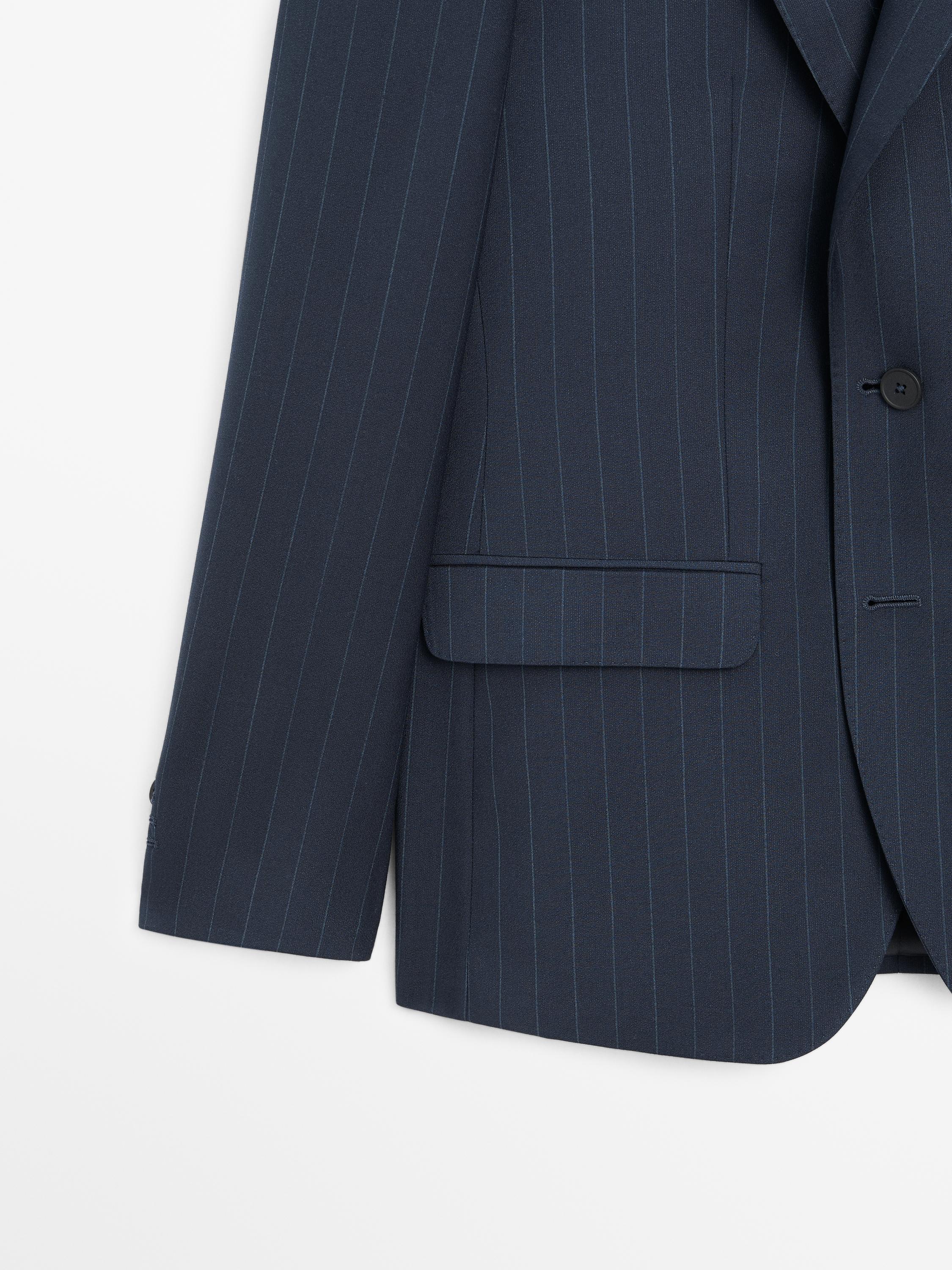 Blazer à rayures tennis 100 % laine